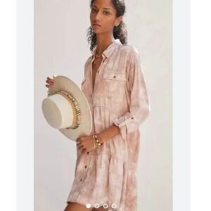 Urban Outfitters UO Pilcro tie dye mini utility dress NWT